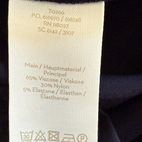 Boden Westbourne Ponte Wide Leg Trouser Pants, Navy Blue, Size US 16R - Picture 4 of 5